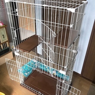 美品キャットケージ 【引き取り限定】の画像