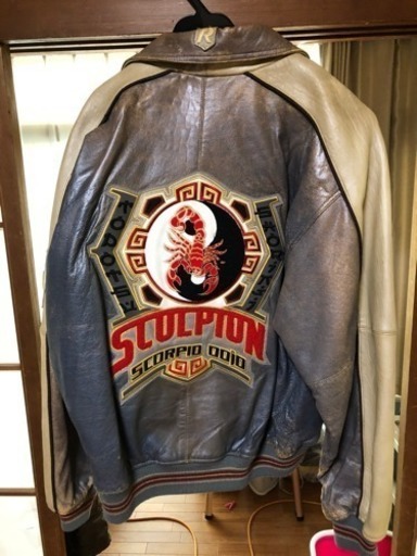 値下げスタジャン オールレザー 革ジャンXL USサイズ価格交渉OK