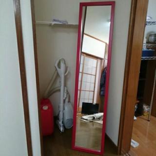 木製スタンドミラー