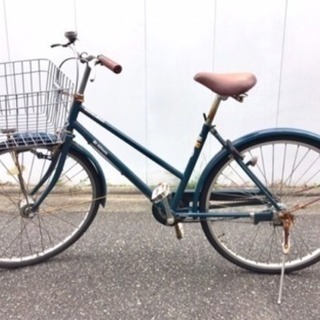 26インチ  緑 自転車 お譲り致します。軽いです。  使用感あり