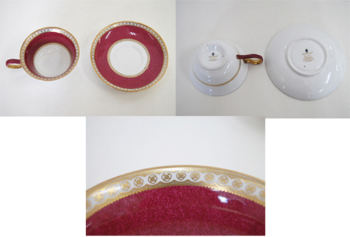 /ウェッジウッド カップ＆ソーサー ULANDER POWDER/ユーランドパウダー RUBY/ルビー ピオニー C/S ☆ PayPay(ペイペイ)決済可能 ☆ 札幌市 清田区 平岡
