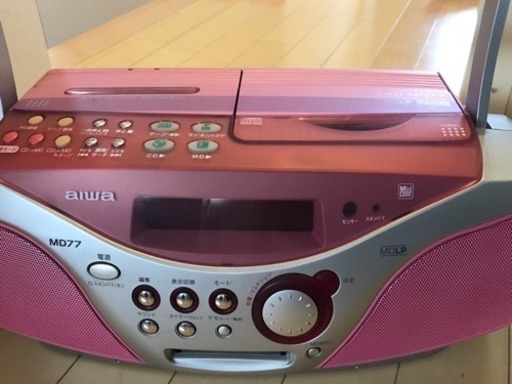 aiwa MD CD ラジオ カセット プレーヤー
