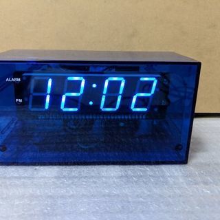スケルトン LED置き時計