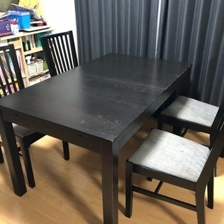 ダイニングテーブルセット（伸縮）
