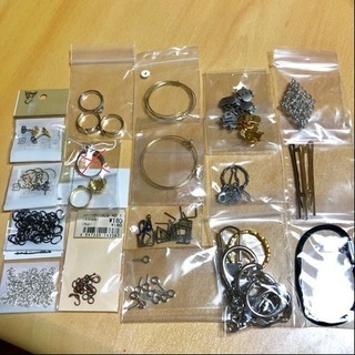 値下げ！アクセサリーパーツ☆丸カンピアスキーホルダーヘア金具等