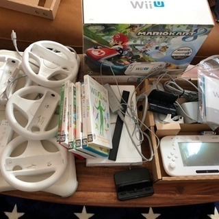 wii u マリオカートダウンロード版 ソフト多数 wiifit ハンドル