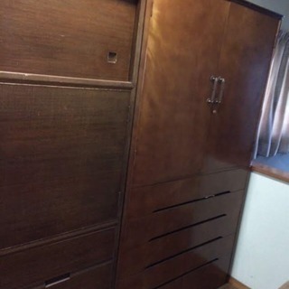 高級。桐収納家具。レトロ。アンティーク。タンスの画像