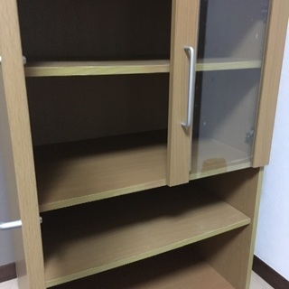 本日締切★無料★足立区 ニトリ ガラス戸付き本棚