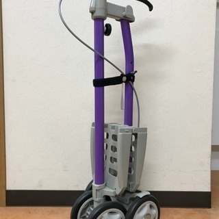 【中古品】ステッキ片手 歩行補助器ハンドレールステッキ