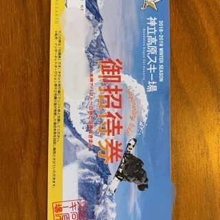 リフト券 1日券 神立高原スキー場