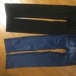ジーンズ風レギンス 新品 2着の画像