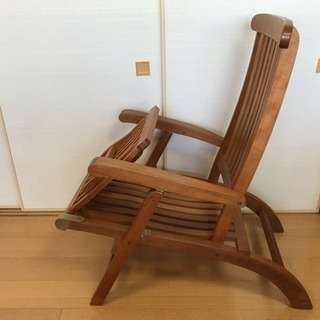 木製リクライニングチェア（JATI ステーマーデッキチアー）の画像