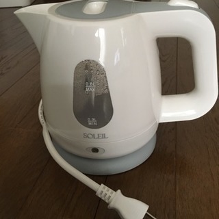 【売約済み】SOLEIL電気ケトル 0.8Lの画像