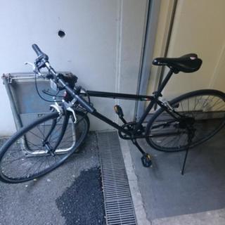 自転車 クロスバイク 鍵付き