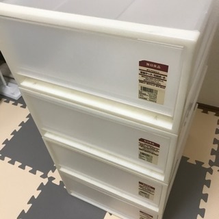 無印 収納ケース×5個 ポリプロピレン 引出式・小