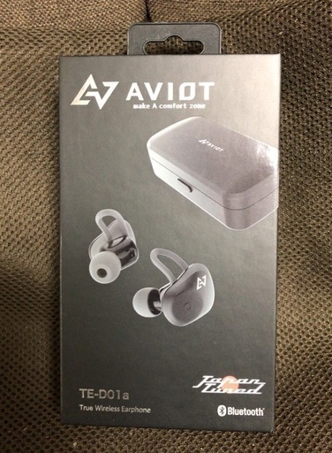 ＊完売＊中古美品 ワイヤレス イヤホン Bluetooth  ブラック AVIOT アビオット 日本のオーディオメーカー TE-D01a 最新 Bluetooth5.0 対応 Qualcomm社製 QCC3001チップ搭載 Bluetooth イヤホン 無線 イヤホン 完全  iPhone Android 対応