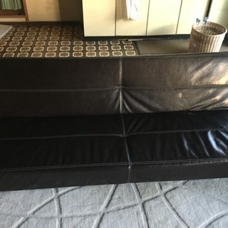 美品 防水 セミダブル ソファベッド