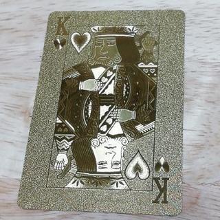【終了】ほぼ新品！金色のトランプの画像