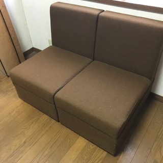 ソファ1人掛け×2脚セット 一点もの スプリングハード耐久性あり☆