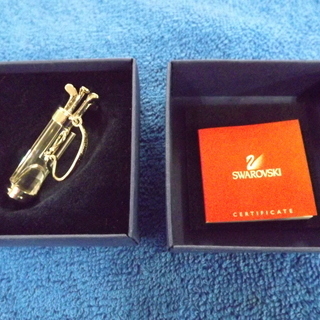 スワロフスキー SWAROVSKI ゴルフバッグ ミニチュア イ...