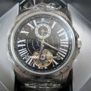 新品 Giorgio Rossi ジョルジオ ロッシ 腕時計 自動巻き デュアルタイム GR-5003-BL 新品 Giorgio Rossi ジョルジオ ロッシ 腕時計 自動巻き デュアル