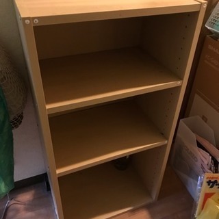 三段カラーボックス 棚