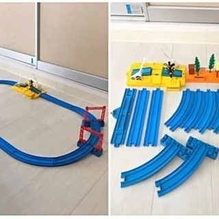 プラレール 🚃踏み切りと田舎の駅セット