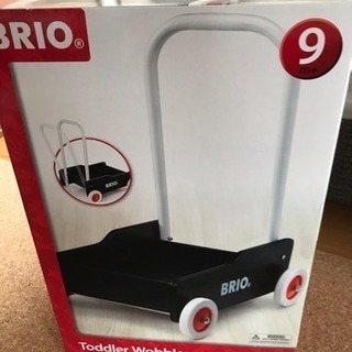 BRIO ブリオ 手押し車 黒の画像