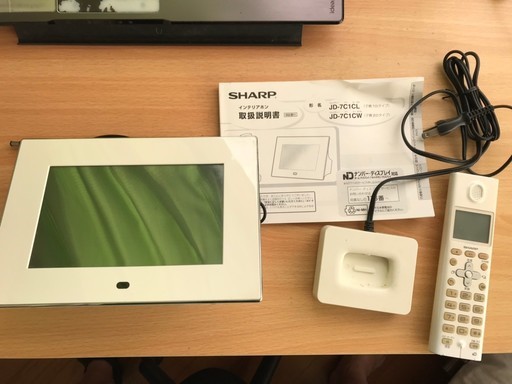 シャープ インテリアホン ホワイト JD-7C1CL-W 美品