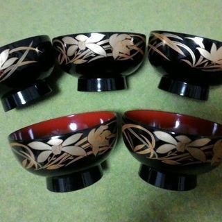 汁椀(木質)５客セット