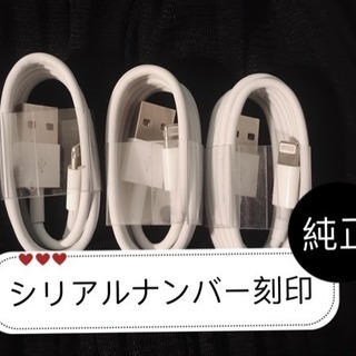 純正 iPhone充電ケーブル3本-