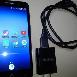 ｽﾏﾎ本体 SIMﾌﾘｰ PIXI4 ﾌﾞﾗｯｸ Android...