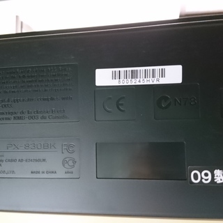 電子ピアノ CASIO カシオ PX-830BK 2009製 動作品の画像