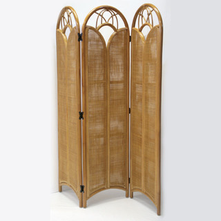 【訳あり】【長期展示在庫品】【籐3連両面張りスクリーン】【ＧＲＳ８２３９ ３連】