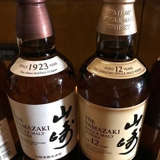 山崎シングルモルト2本と12年3本 新品未開封 ポイントシール付きの画像