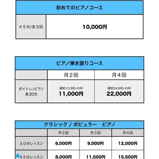 北堀江ピアノレッスン生徒募集！の画像