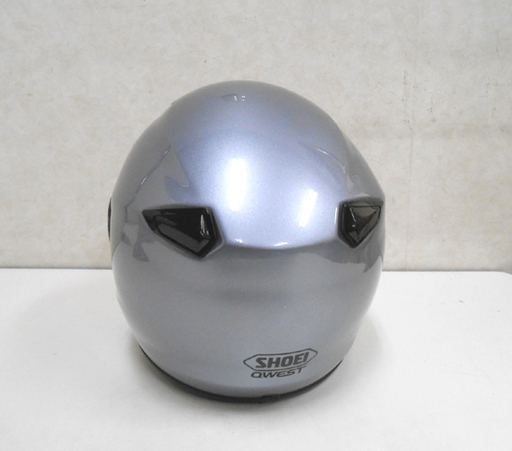 ショウエイ フルフェイスヘルメット クエスト Lサイズ CW‐1 パールグレーメタリック シルバー 布袋付き  SHOE QWEST ☆ PayPay(ペイペイ)決済可能 ☆ 札幌市 清田区 平岡