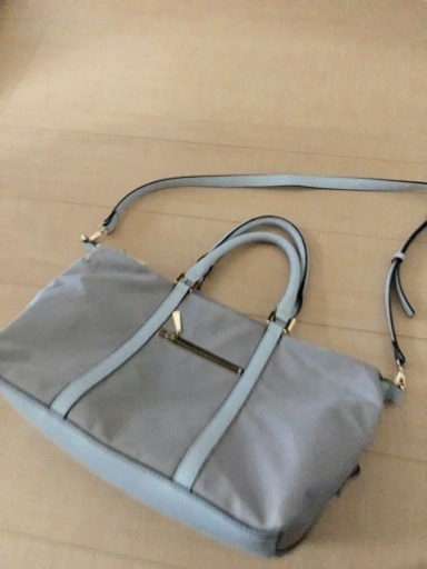 ＊2wayバッグ＊ライトグレー＊ショルダー付き＊ショルダーバッグ