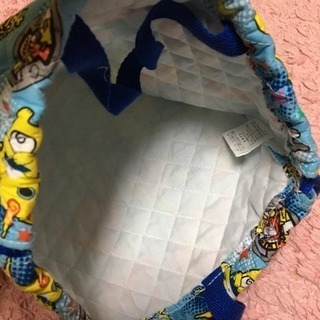 妖怪ウォッチ 体操着入れ 水色の画像