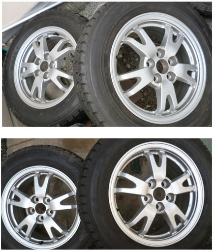 トヨタ純正 　プリウス30系　15インチアルミホイール4本　スレッドレス付き