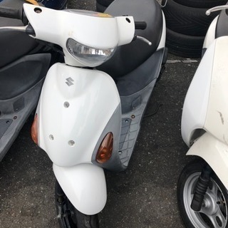 SUZUKI  レッツ4 白色 4スト原付メットイン 福岡市南区