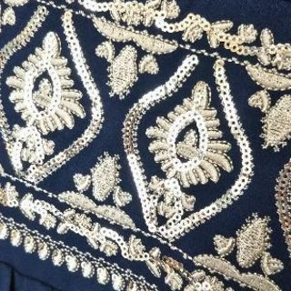 【済】美品 ワンピース 紺 Culture Medium🖤の画像