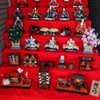 隆山作 雛人形７段飾り
