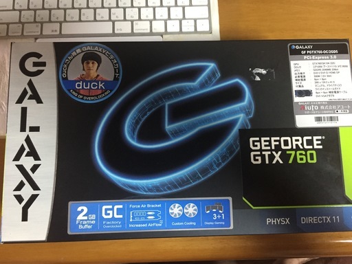 PCパーツ GALAXY GF PGTX760-OC/2GD5(GEFORCE GTX760)