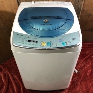 配送・設置無料❗️8.0kg タテ型洗濯乾燥機 SHARP ES...