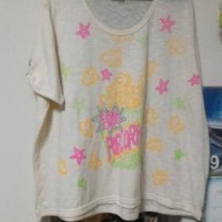 【rough】ポップコーン　ゆったりTシャツ
