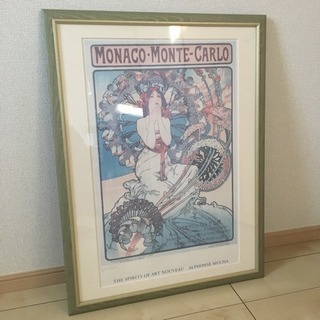 ミュシャポスター額縁入り