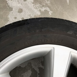 日産純正アルミ17インチ(ラジアルタイヤ215/60/17付き)の画像