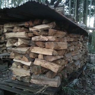 【在庫少なめ】広葉樹２シーズン乾燥薪！長さ３５cm。シイ・ブナ中心ミックス。茨城県潮来市。の画像