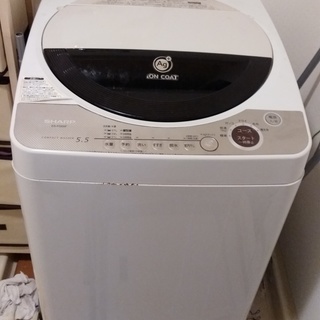 洗濯機 ジャンク SHARP5.5kg 2007年製 あげます ...